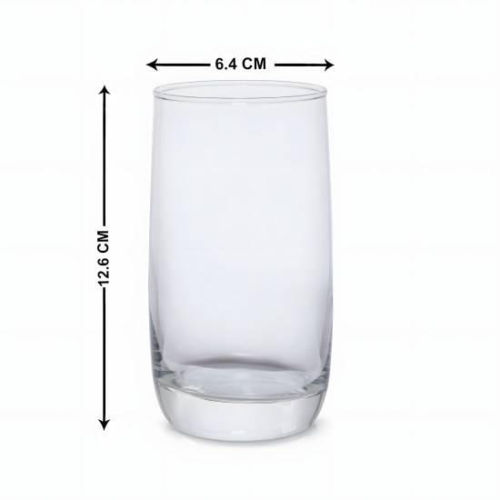 Glass Cup Set - 6 Pcs